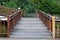 Wood path walkway