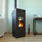 Wood pellet stove as a heating supplement