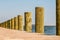 Wood pier columns detail