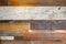 Wood plank background - various woods and finishes including rough white paint - grunge