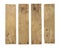 Wood plank weathered damaged set