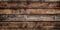 Wood planks texture background, dark rough wooden wall of old barn, generative AI