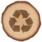 Wood Recycling Symbol Tree Trunk