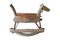 Wood rocking horse vintage with clipping path