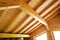 Wood roof ceiling