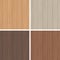 Wood seamless pattern set. Light and dark brown wooden texture.