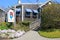 Wood-shingled seaside restaurant, Oarwood Oceanside restaurant, Perkins Cove,Maine,2016