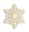 Wood snowflake icon