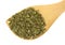 Wood spoon with spearmint herb