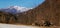 Wood stack on the mountains