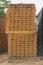 Wood stack storage timber wooden materials lumber pile industry stock