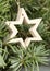 Wood star Christmas decoration