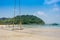 Wood swing in beautiful tropical beach, Crystal Beach at koh kood island, trad, Thailand
