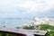 Wood table on pattaya viewpoint