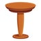 Wood table stand icon, cartoon style