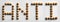 Wood Tack Word Art `Anti`