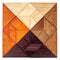 Wood tangram square