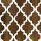 Wood textured brown quatrefoil abstract pattern digital illustration