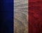 Wood Textured Flag - France