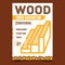 Wood Timber Construction Promotional Banner Vector