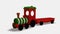 Wood toy train