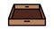 wood tray color icon animation