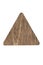 Wood triangle isolated