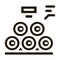 wood trunks icon Vector Glyph Illustration