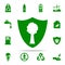 wood under protection green icon. greenpeace icons universal set for web and mobile