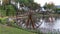 Wood water turbine rotate at Doi Inthanon National Park