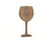 Wood wine glass symbol