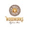 Wood works Carpenter Logo