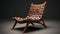 Wood Woven Lounge Chair - C4d Illustration With Guatemalan Art Influence