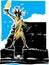 Woodcut Colossus of Rhodes