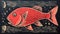 Woodcut Fish Illustration: Bold Block Prints With A Satirical Twist