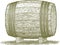 Woodcut Whiskey Barrel