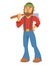 Woodcutter bearded lumberjack vector character with an ax in his hand logging equipment lumber industrial wood timber