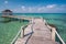 Wooded bridge to pavilion at Koh Kood island