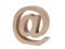 Wooded email symbol