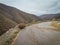 A wooded vally and road in the Highlands of near Kocani,