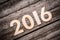 Wooden 2016 year number