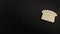wooden 3d symbol of bread slice icon render