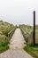 Wooden access pathway to the beach