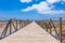 Wooden access to the Matorral beach