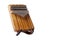 Wooden African instrument Kalimba or mbira is an African musical instrument isolated