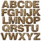 Wooden alphabet.