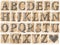 Wooden alphabet