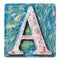 Wooden alphabet letter A