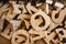 Wooden Alphabet type Craft supply Industry
