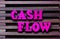 Wooden Alphabets Spelling `Cash Flow`